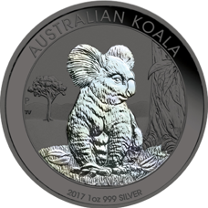 1 Unze - Koala 2017 Hologramm & Ruthenium Plated - Epalux