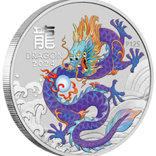 1 Unzen - Lunar III Drache 2024 Purple Dragon