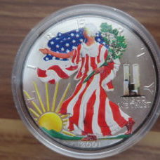 1 oz - American Eagle 2001 coloré "World Trade Center"