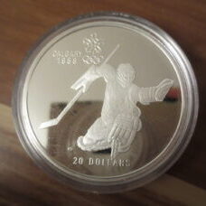 1 Unze - Kanada 1988 Calgary Olympics - Hockey 1986 Proof