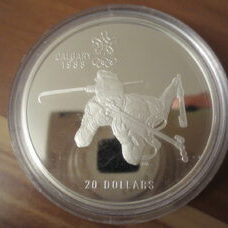 1 Unze - Kanada 1988 Calgary Olympics - Biathlon 1986 Proof