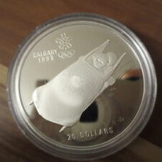 1 Unze - Kanada 1988 Calgary Olympics - Bobsled 1987 Proof