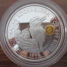 2 Unzen - Australian Kookaburra 1996 Privy Mark "Guinea" Proof