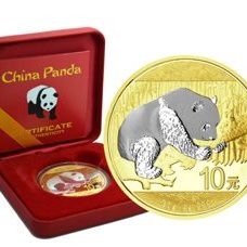 China Panda 2016 Reverse Gilded