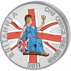 1 oz - Britannia 2011 coloré