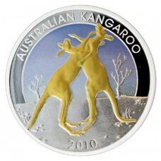 1 Unze - Kangaroo 2010 Proof Gilded