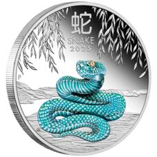 1 oz - Lunar III Serpent 2025 PP coloré