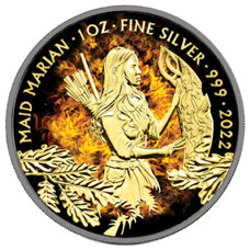 1 oz - UK Myths and Legends Burning "Maid Marian" 2022