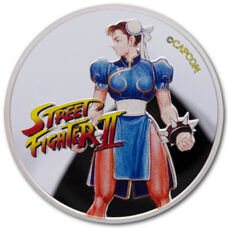 1 oz - Fiji Street Fighter II 30 ans : Chun Li 2021 coloré