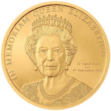 0.5 Gramm Gold - Cook Islands Queen Elizabeth II. In Memoriam 2022 Proof