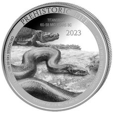 1 Unze - Kongo "Prähistorisches Leben" Titanoboa 2023