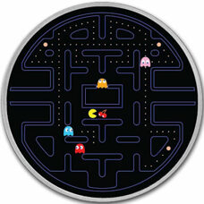 2 oz - Niue Pac Man Circular Maze 2023 coloré