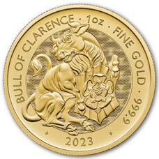 1 oz d'or - "The Tudor Beasts" Bull of Clarence 2023