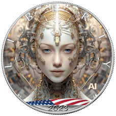 1 Unze - American Eagle "Künstiliche Intelligenz" - Cyber Woman 2023