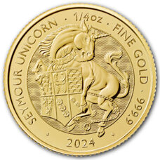 1/4 oz d'or - "The Tudor Beasts" The Seymour Unicorn 2024