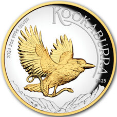 2 Unzen - Kookaburra 2024 Proof Gilded