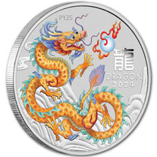 1 Unzen - Lunar III Drache 2024 Golden Dragon