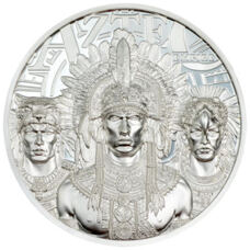 1 oz - Île Cook - Legends: Aztec Empire 2025 High Relief PP