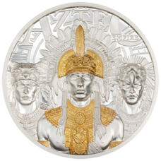 3 oz - Île Cook - Legends: Aztec Empire 2025 High Relief PP doré