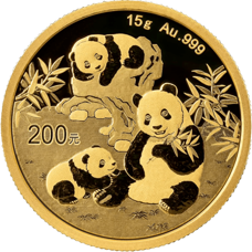 15 Gramm Gold - China Panda 2025