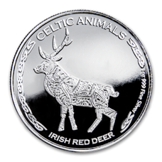 1 Unze - Tschad "Celtic Animals" Irish Red Deer 2019