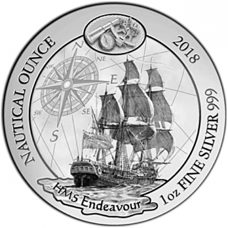 1 Unze - Ruanda "Nautical Ounce" HMS Endeavour 2018