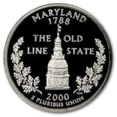 USA - Quarter Dollar - Maryland 2000 Proof