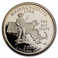 USA - Quarter Dollar - Massachusetts 2000 Proof