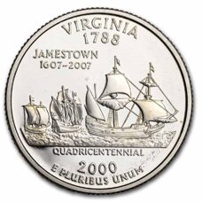 USA - Quarter Dollar - Virginia 2000 Proof
