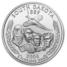 USA - Quarter Dollar - South Dakota 2006 BU