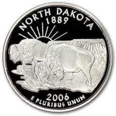 USA - Quarter Dollar - North Dakota 2006 Proof