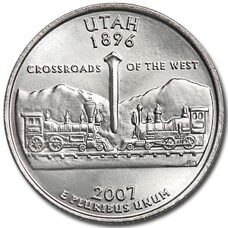 USA - Quarter Dollar - Utah 2007 BU