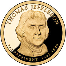 USA - Dollar - Thomas Jefferson 2007 Proof