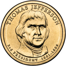 USA - Dollar - Thomas Jefferson 2007 BU