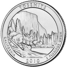 USA - Quarter Dollar - California Yosemite National Park 2010 BU