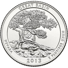 USA - Quarter Dollar - Nevada Great Basin National Park 2013 BU
