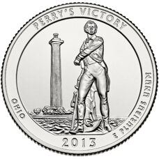 USA - Quarter Dollar - Ohio Perry’s Victory and International Peace Memorial 2013 BU