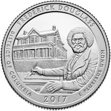 USA - Quarter Dollar - District of Columbia Frederick Douglass National Historic Site 2017 BU