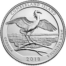 USA - Quarter Dollar - Georgia Cumberland Island National Seashore 2018 BU