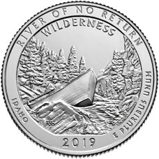 USA - Quarter Dollar - Idaho Frank Church River of No Return Wilderness 2019 BU