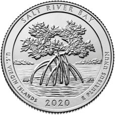 USA - Quarter Dollar - U.S. Virgin Islands Salt River Bay National Historical Park and Ecological Preserve 2020 BU