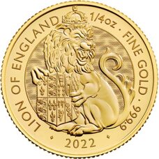 1/4 oz d'or - "The Tudor Beasts" Lion of England 2022