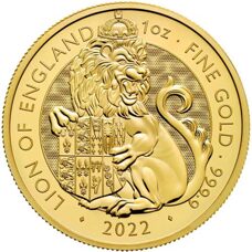 1 oz d'or - "The Tudor Beasts" Lion of England 2022