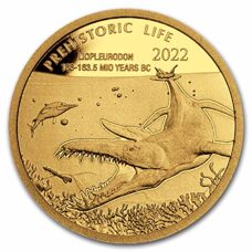 0,5 Gramm Gold - Kongo "Prähistorisches Leben" Liopleurodon 2022 Proof