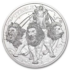 1 Unze - St. Helena "Goddess" Cybele and the Lions 2024