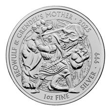 1 oz - UK Myths and Legends "Beowulf & Grendel's Mother" 2025