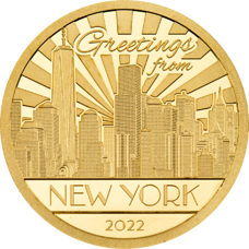 0,5 Gramm Gold - Cook Islands Big City Lights – New York 2022 Proof