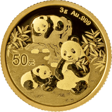 3 Gramm Gold - China Panda 2025