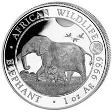 1 Unze - Somalia Elefant 2022 Privy Tiger