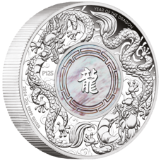 2 Unzen - Double Dragon - Mother of Pearl 2024 Proof